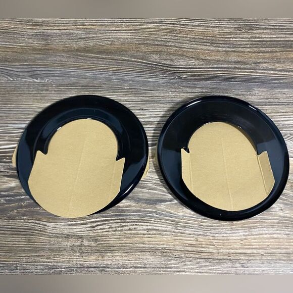 Kleen Koat Heavy Duty Porcelain Drip Bowls Style   (set Of 2in Black) - Picture 3 of 3